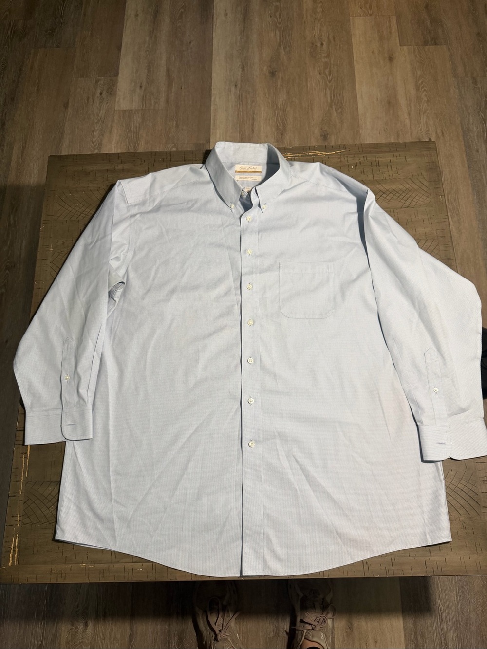 Roundtree & Yorke Light Blue Button-Down Dress Shirt